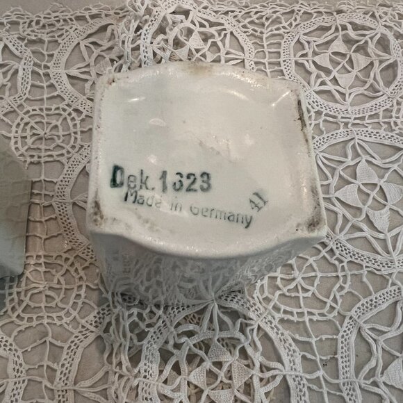 Set 3 Nutmeg, Cinnamon, Ginger  Dek 1623 Ges Geschatzt Porcelain Spice Jars - Picture 5 of 5